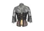 Steampunk Buckled Gothic Corset with separate Lace Bolero