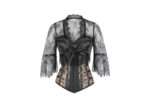 Steampunk Buckled Gothic Corset with separate Lace Bolero