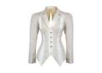 Ivory Corset Gothic Tuxedo Jacket