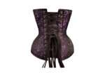 Purple Brocade Expert Gothic Waist Training Overbust Corset