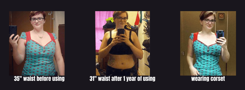 waist training journey by a customer of waspie corset