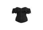 Alyssum Black Broderie Anglaise Cotton Corset Bustier Top