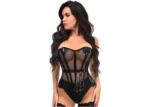 vinyl corset , patent corset pvc tops