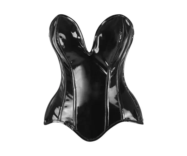 vinyl corset , patent corset pvc tops