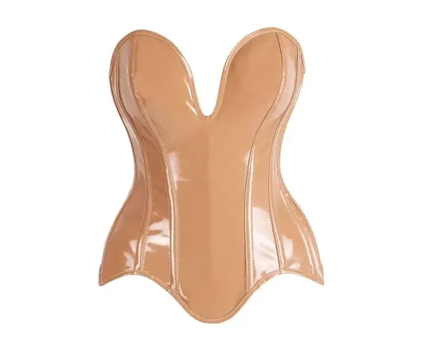vinyl corset , patent corset pvc tops