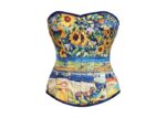 vintage clothing , vintage corset , women corset top ,corset top