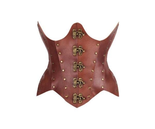 leather corset , waspie corset , waspie leather corset