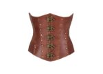 leather corset , waspie corset , waspie leather corset