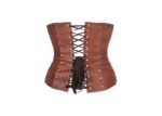 leather corset , waspie corset , waspie leather corset