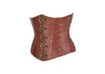 leather corset , waspie corset , waspie leather corset