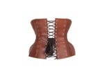 leather corset , waspie corset , waspie leather corset