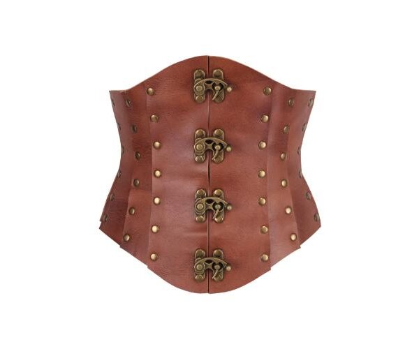 leather corset , waspie corset , waspie leather corset