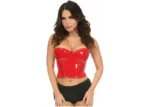 Lavish Red Patent PVC Underwire Bustier