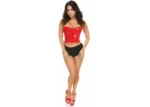Lavish Red Patent PVC Underwire Bustier