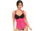 vinyl corset , patent corset pvc tops