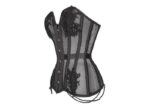 mesh corset , waspie mesh corset , waspie corse top, mesh corset top