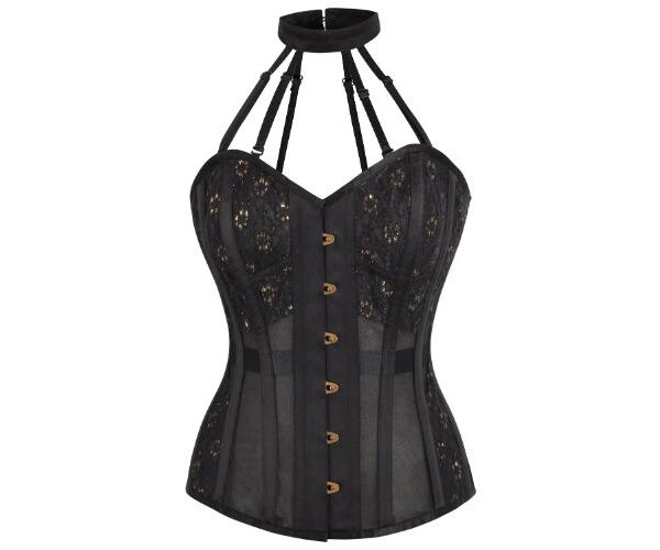 mesh corset , waspie mesh corset , waspie corse top, mesh corset top