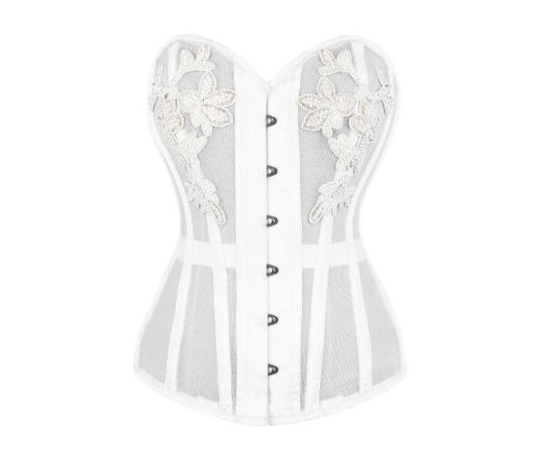 mesh corset , waspie mesh corset , waspie corse top, mesh corset top