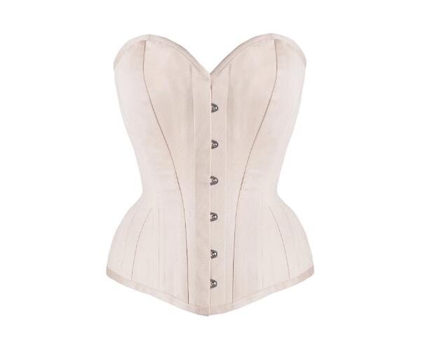 Cotton Twill Classic Bridal Corset Waist Trainer With Hip Gores
