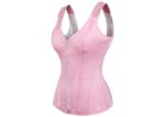 Classic Long White Waist Training Satin Corset
