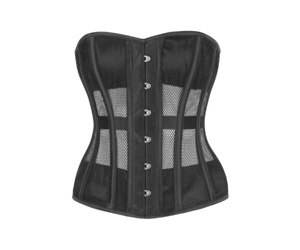 Gothic Black Overbust Mesh Corset Halloween Wear Dress Top