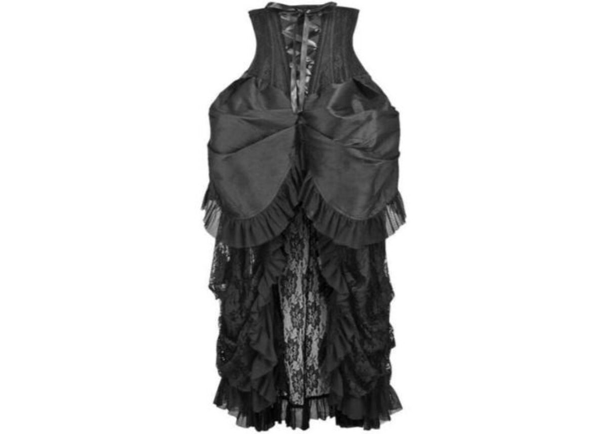 steampunk victorian corset women's dark blue and black angel dress Renaissance in Midnight | Indigo Gothic Gown Hoop skirts are NOT INCLUDED with our dresses. Teyujosem Women's Steampunk Dress Victorian