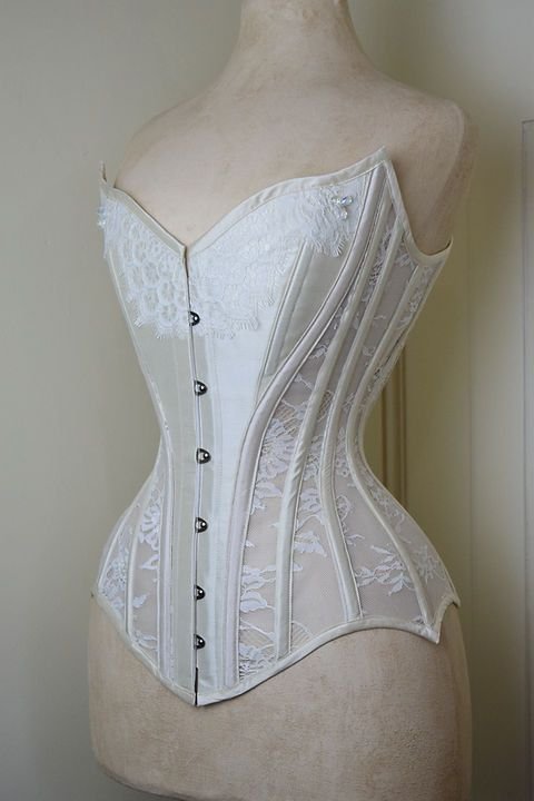 ory Lace Bridal Overbust Corset